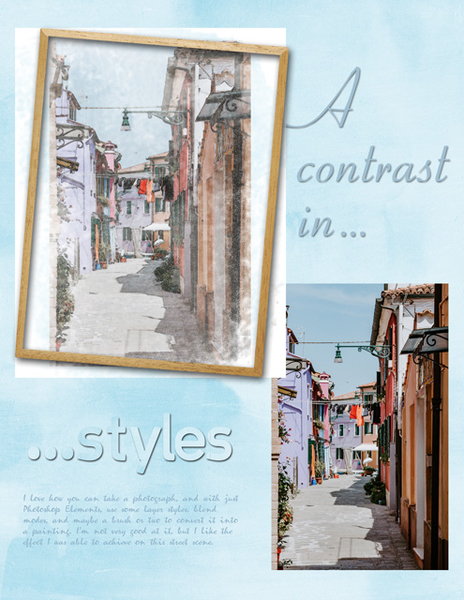 A contrast in styles