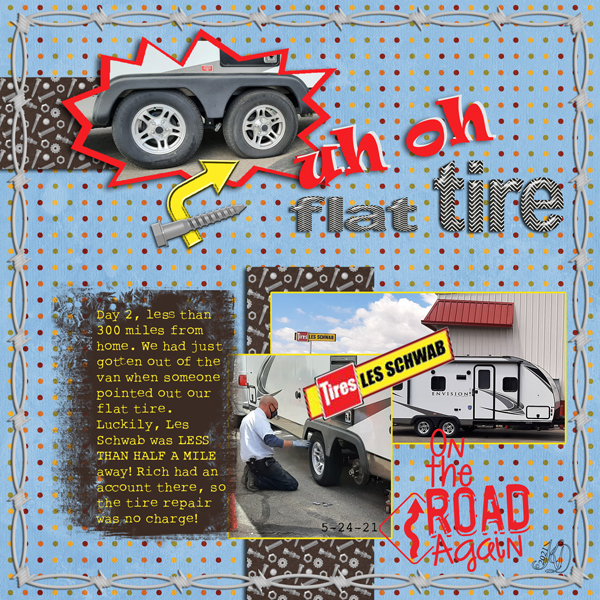A flat tire