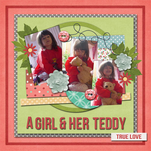 A girl and her teddy