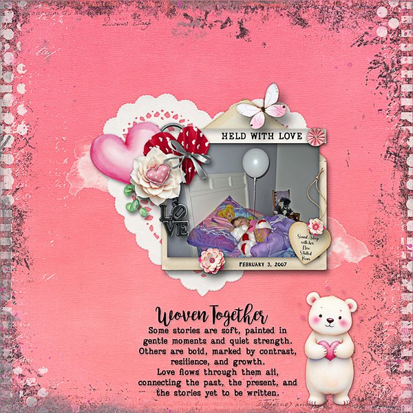 A New Stuffed Bear Held with Love