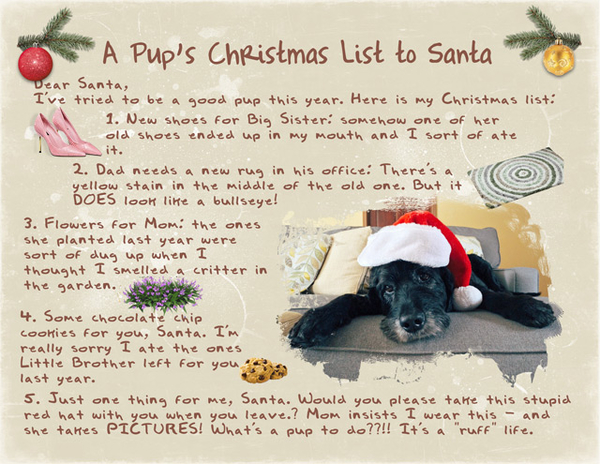 A Pup's Christmas List to Santa