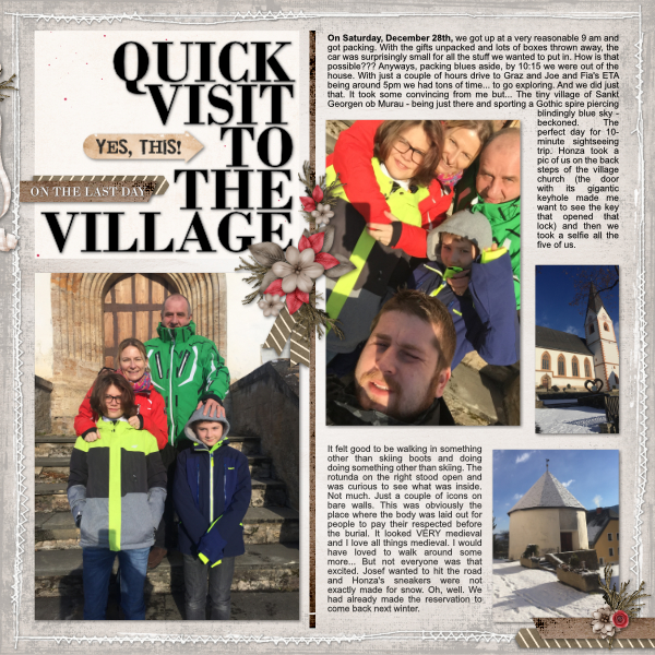 A quick visit to the village