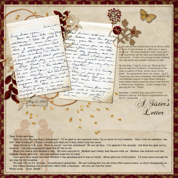 A Sister's Letter