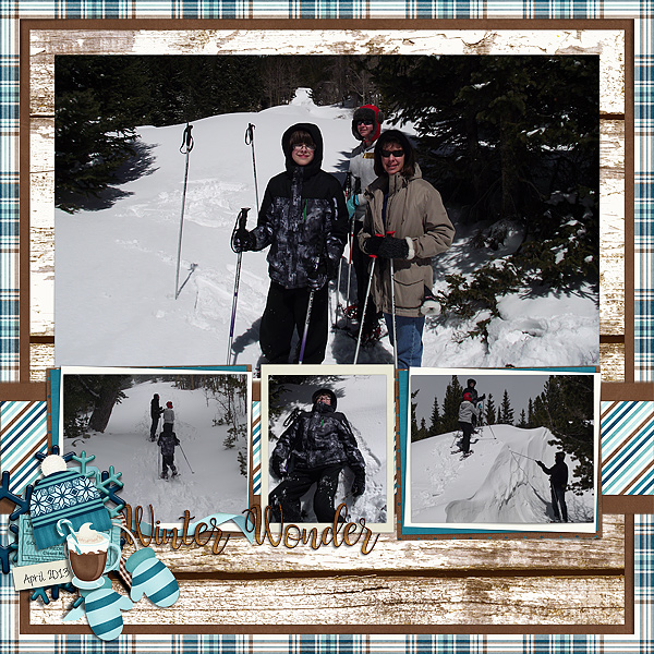 A-snowshoeing