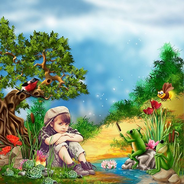 A spring in the enchanted swamp