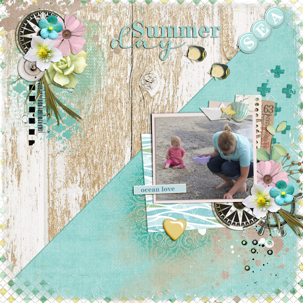 a summer day at the sea