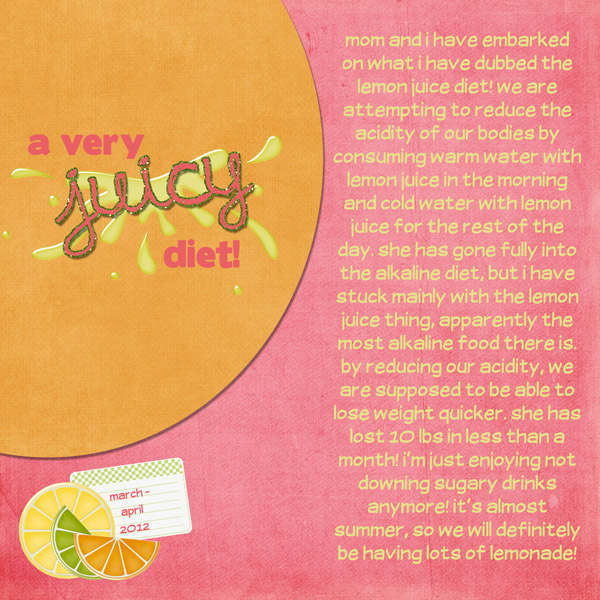 a very juicy diet!