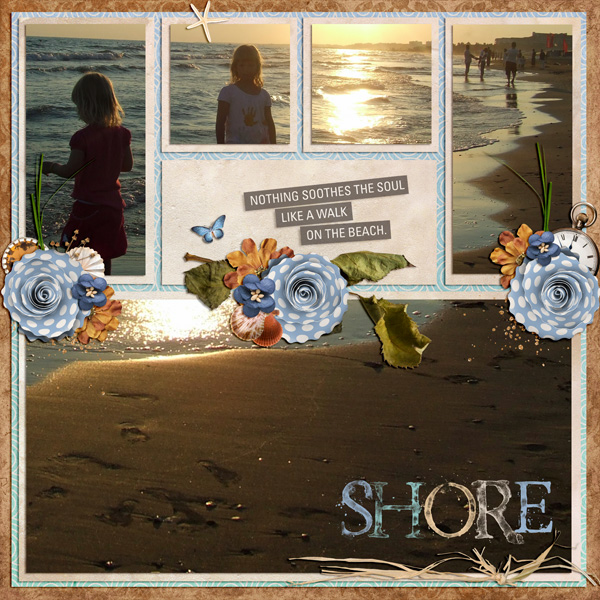 a walk on the beach
