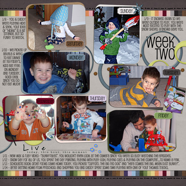 A Year in the Life of Gabe Week 2