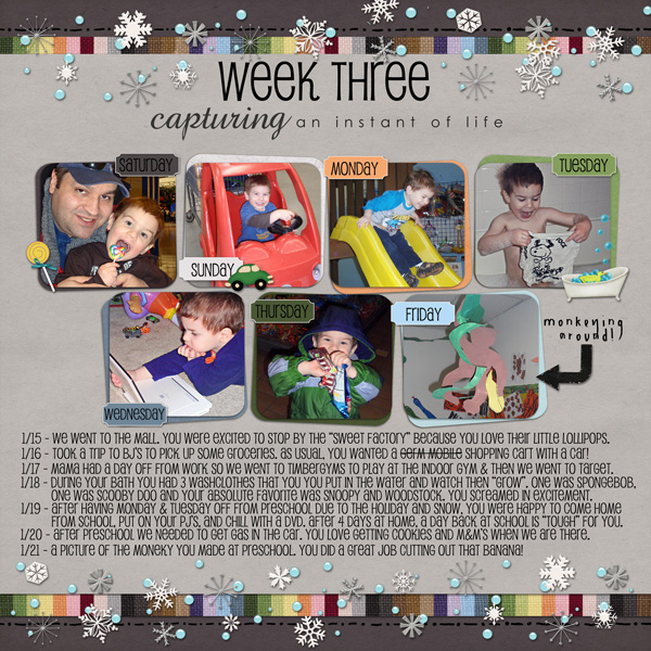 A Year in the Life of Gabe Week 3