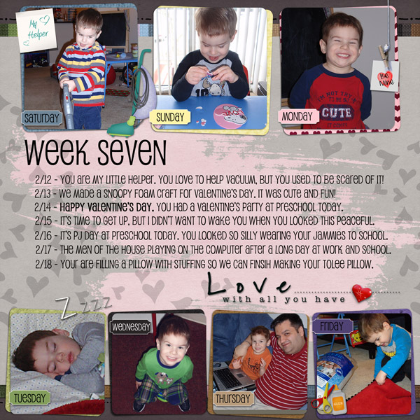 A Year in the Life of Gabe Week 7