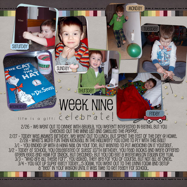 A Year in the Life of Gabe Week 9