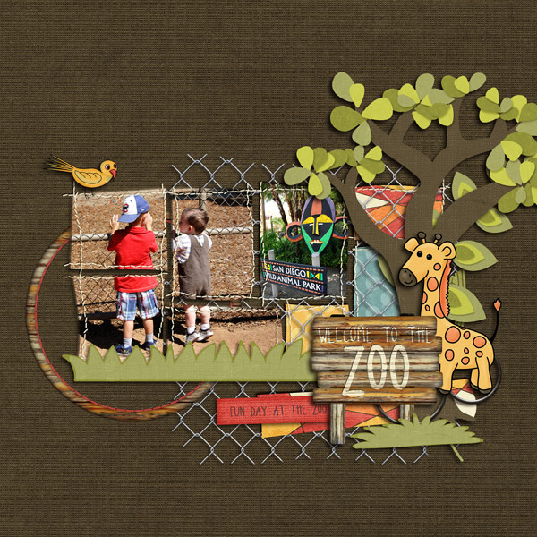 aaron and cameron at the zoo