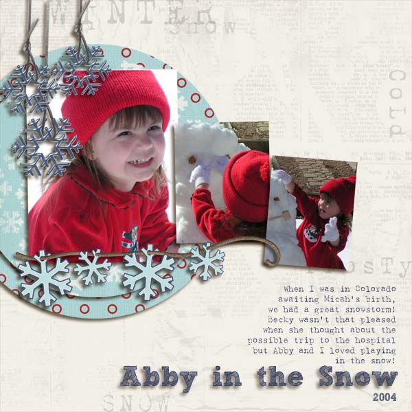 Abby in the Snow