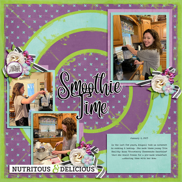 Abigail making smoothies 1.2.2023