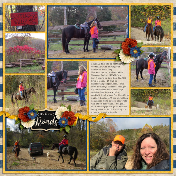 Abigail on a Trail Ride (Missouri) 10.30.2021