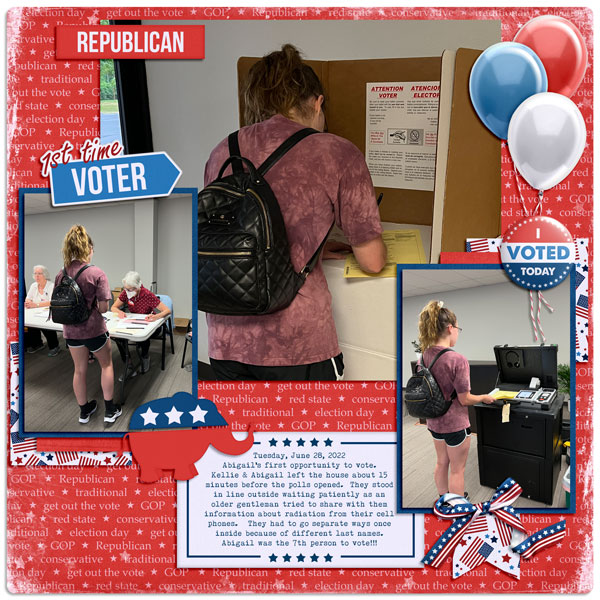 Abigail's 1st Time to Vote - 6.28.22