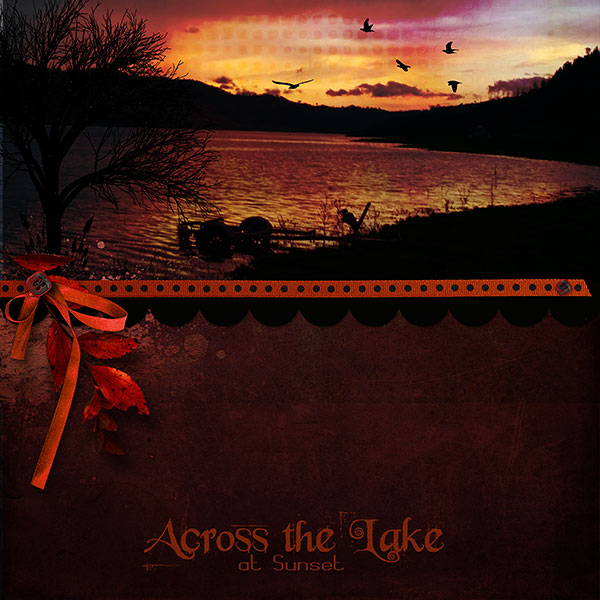 Across the Lake at Sunset