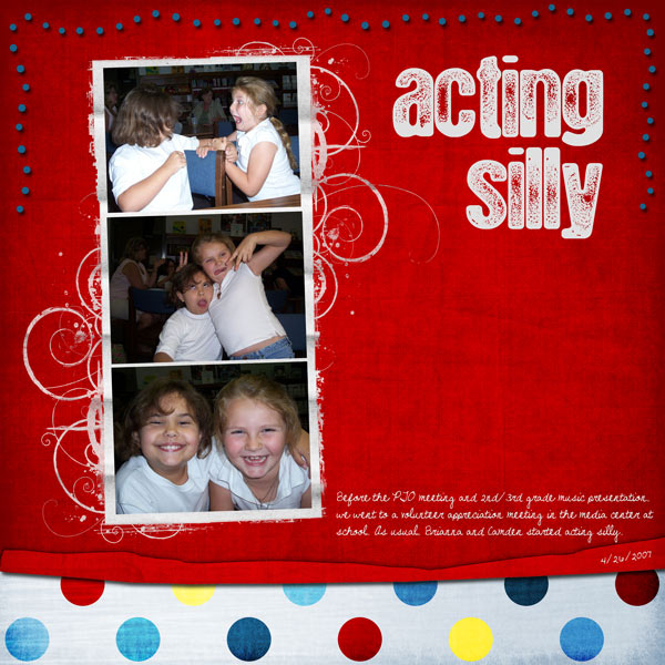 acting silly