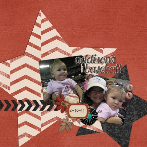 Addison's first baseball game