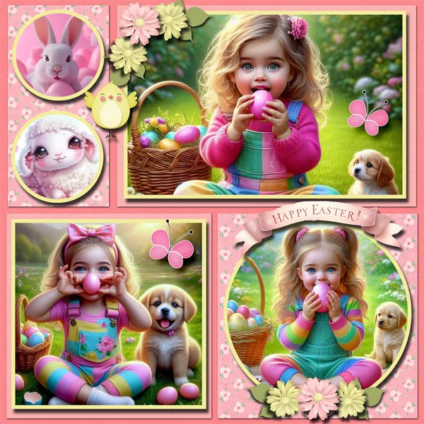 Adorable Easter Photos with Animals