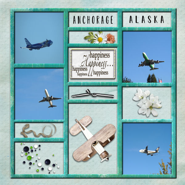 Airplanes over Anchorage