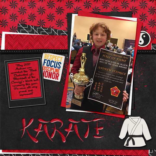 AJ Black belt award