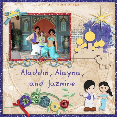 Aladdin, Alayna and Jazmine