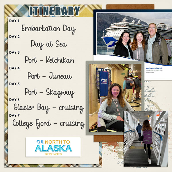Alaskan Cruise Itinerary - Summer Vacation 2024