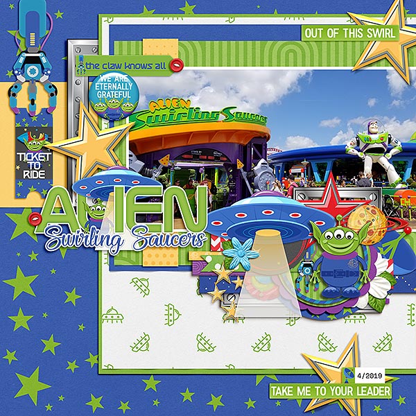 Alien Swirling Saucers