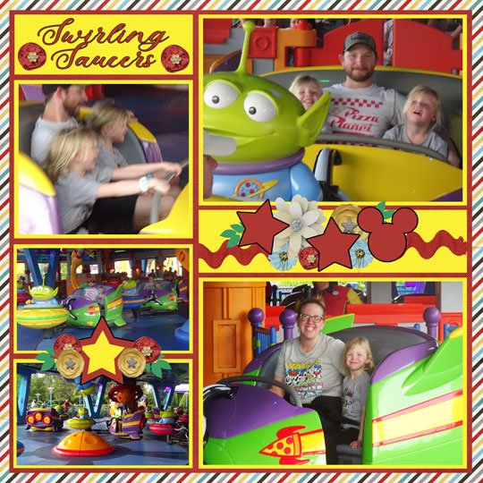 Alien Swirling Saucers