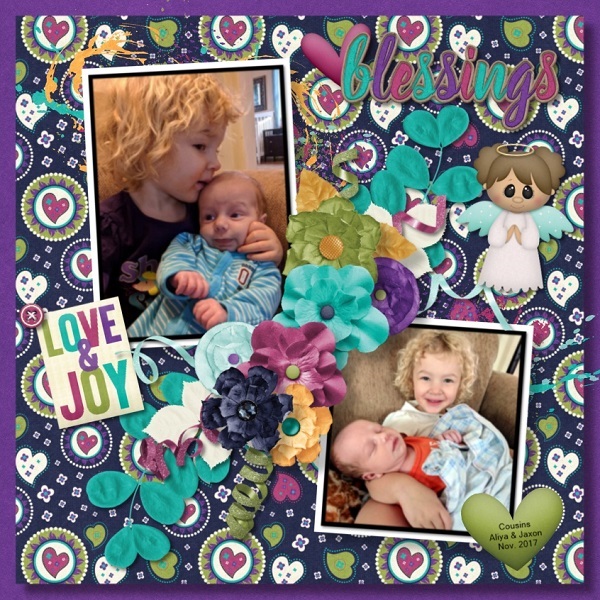 Aliya and Jaxon Away in a Manger