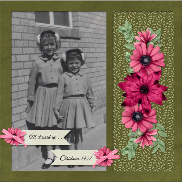 All dressed up for Christmas 1957