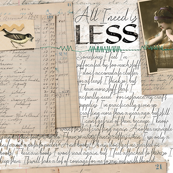All I need is less