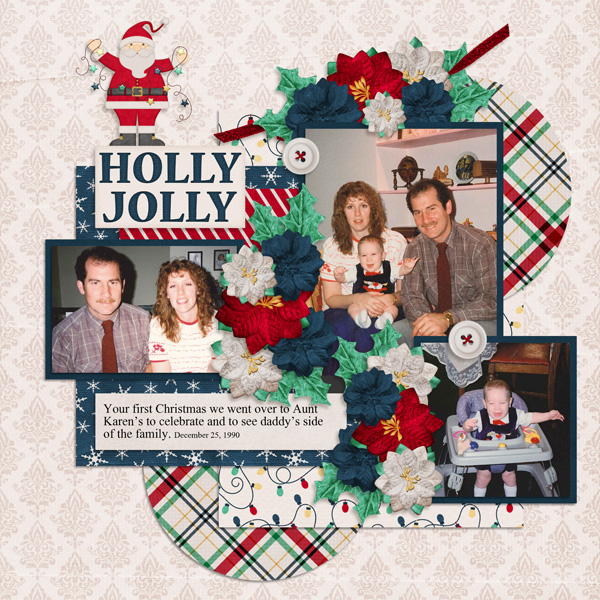 All Year December Templates 4 #3-Tinci Holly Jolly-Scrappin Serenity