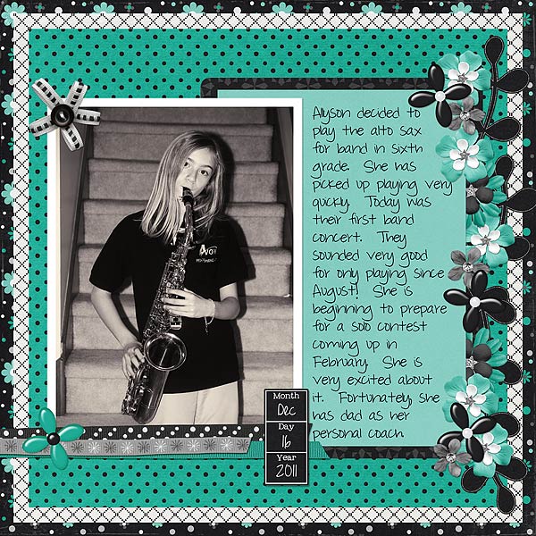 Allyson with Sax