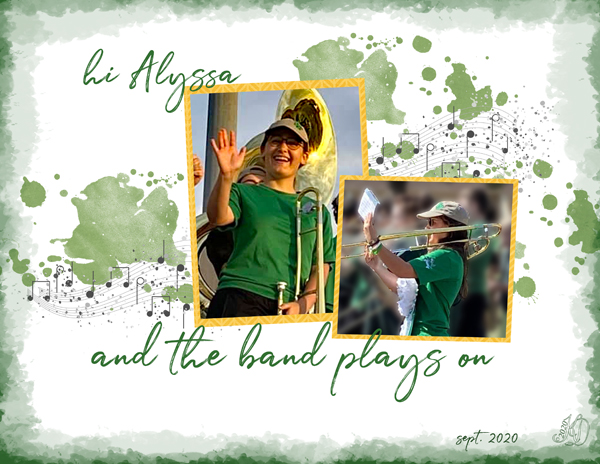 Alyssa's marching band