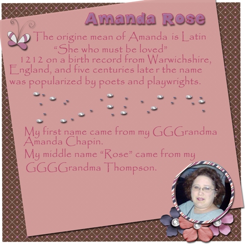 Amanda Rose ~ Inspiration Challenge