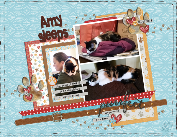 Amy sleeps