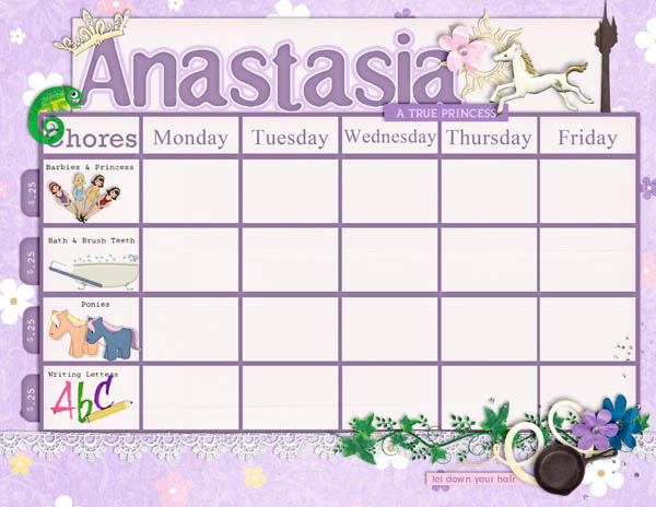 Ana's Chore Chart