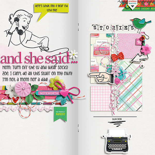 and she said...