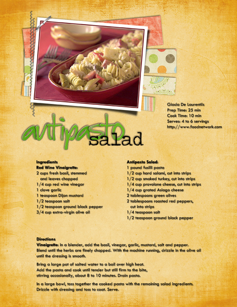 Antipasto Salad - AUGUST WFD