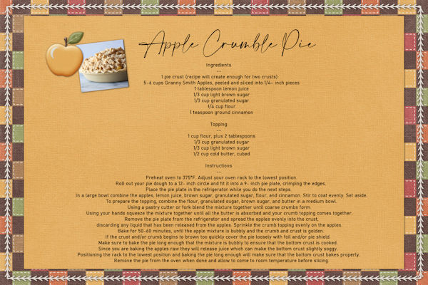 Apple Crumble Pie