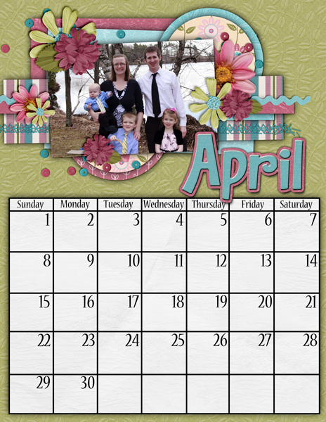 April 2012 Calendar