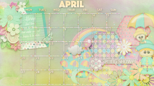 April 2020 calendar