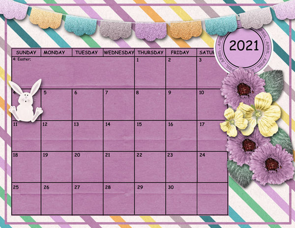 April 2021 Calendar