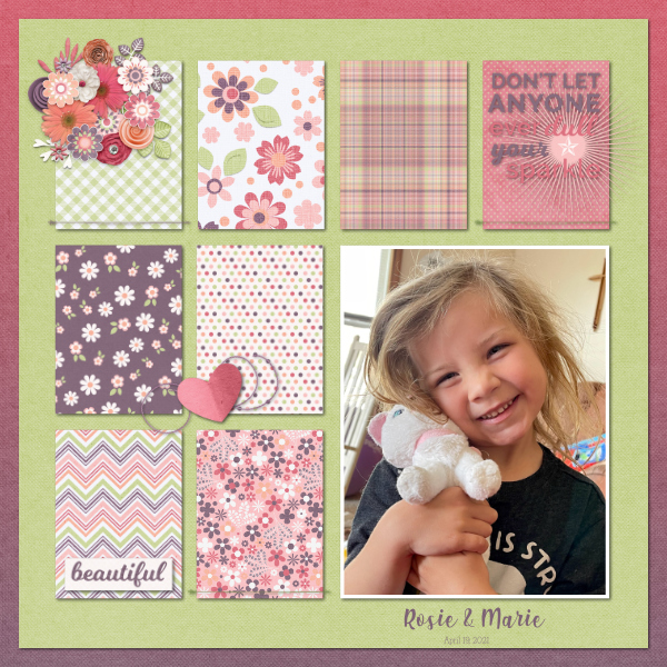 April 2021 Color Challenge: Rosie + Marie