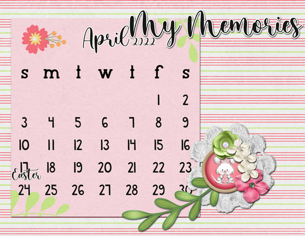 April 2022 Calendar