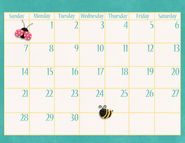 April 2024 Calendar Bottom
