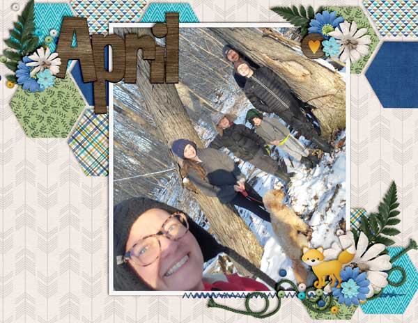 April Calendar Topper